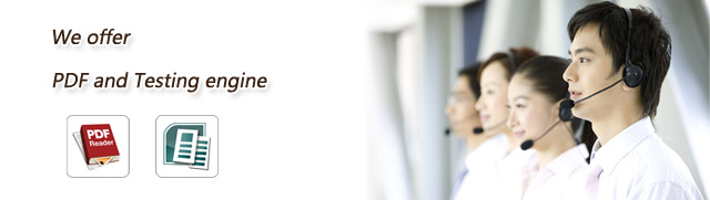 We offer PDF and Testing engine